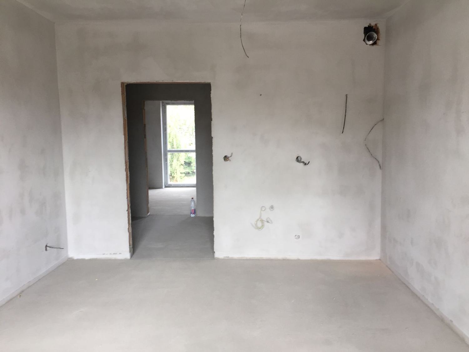 Priečky a rozvody pred dokončením